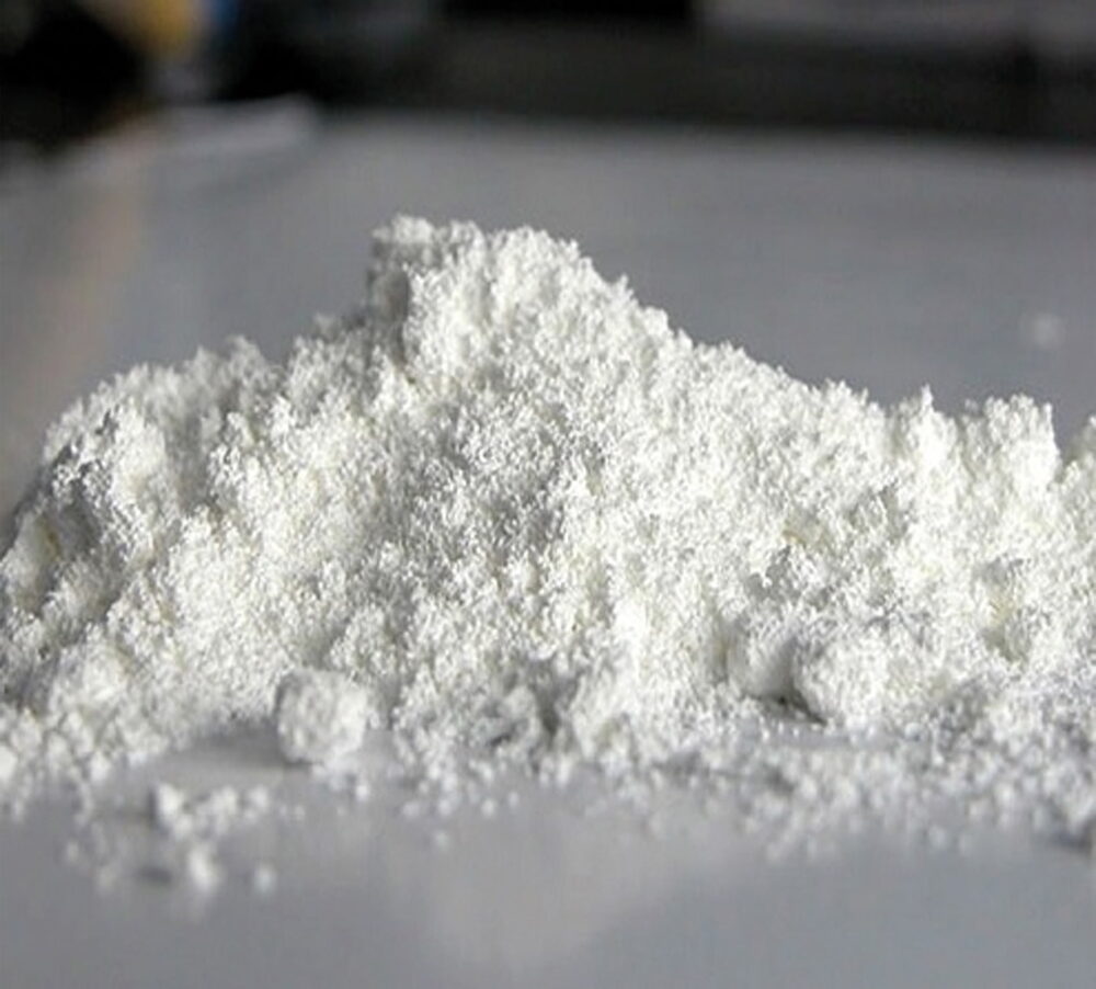 Soda ash industrial chemical material used in glass production