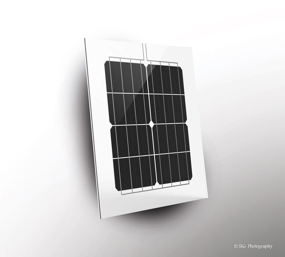 SIG solar glass panel product sample